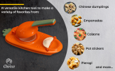 2-in-1 Manual Dough Press. Dumpling Empanada Pastries Maker