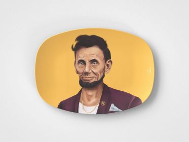 Abraham // 10"x14" Serving Platter // Political Gift Idea (Set: Single Platter)